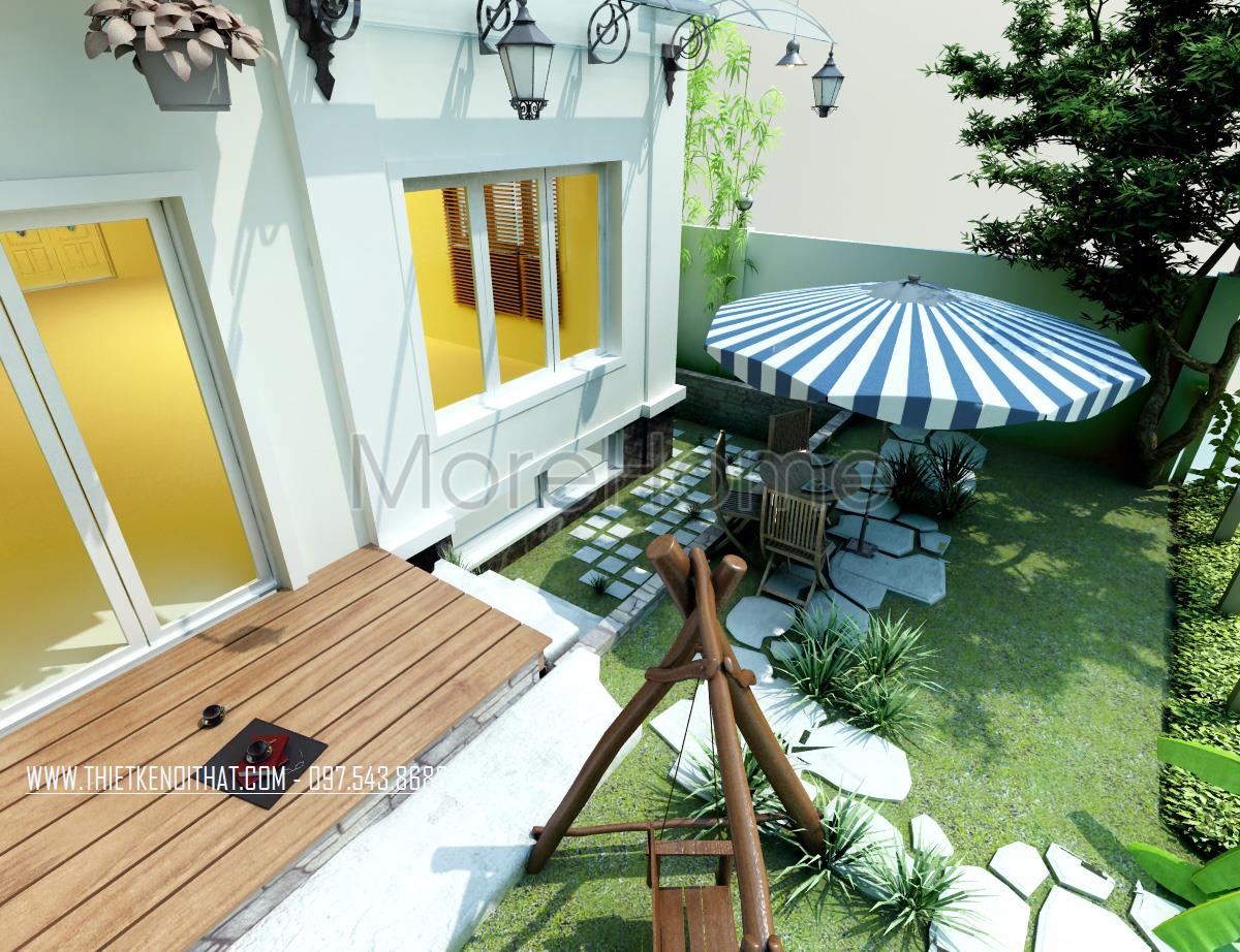 Thiết kế biệt thự sân vườn Vinhomes Riverside HS0711